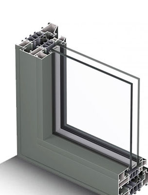profilo di alluminio della struttura della finestra lustrato doppio di elettroforesi 6061 6063