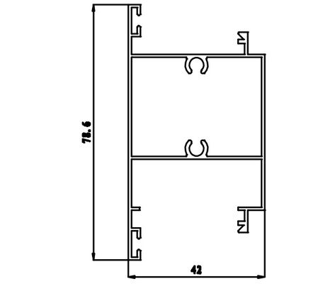 Porta e finestra lavoranti della lega di alluminio di alta sicurezza di CNC