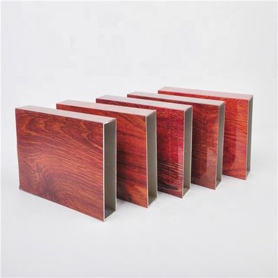 Grano di legno 9 pollici di profili espelsi di alluminio rettangolari generali