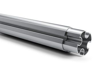 profili di alluminio neri d'argento dell'estrusione di 6M Tent Tube Anodized