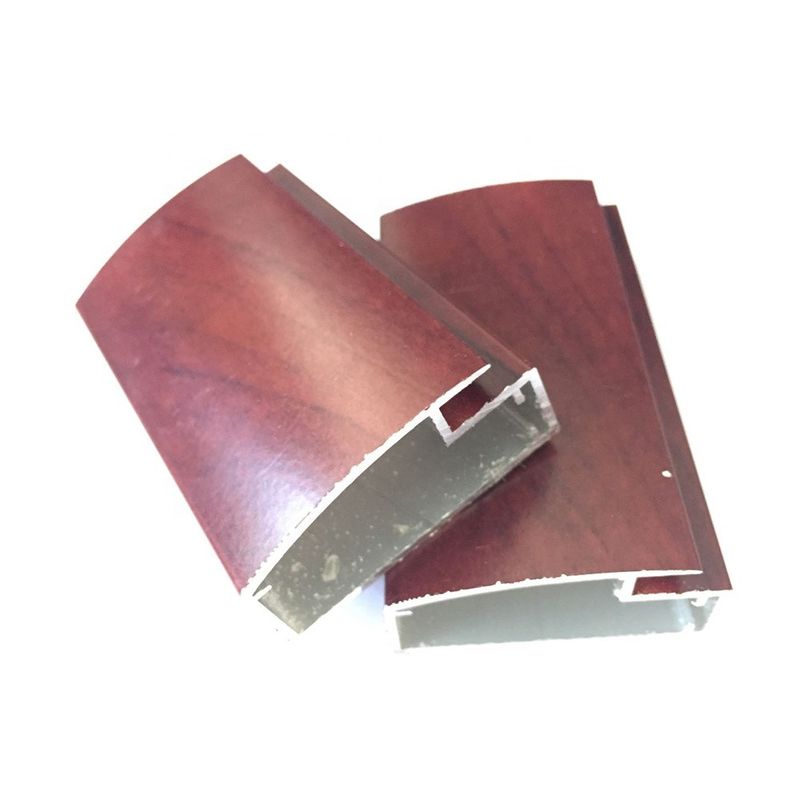 Profilo di alluminio della mobilia di legno del grano della porta moderna dell'armadio da cucina T6